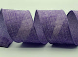 PerpetualRibbons Solids 2.5 1.5 or 2.5 inch Lavender Canvas Ribbon - 10 Yards